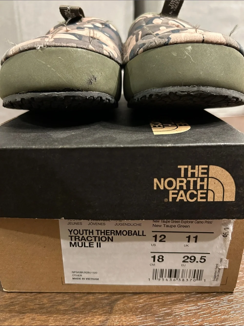 The North Face Thermoball Traction Quilted Camo Slip-On Mule